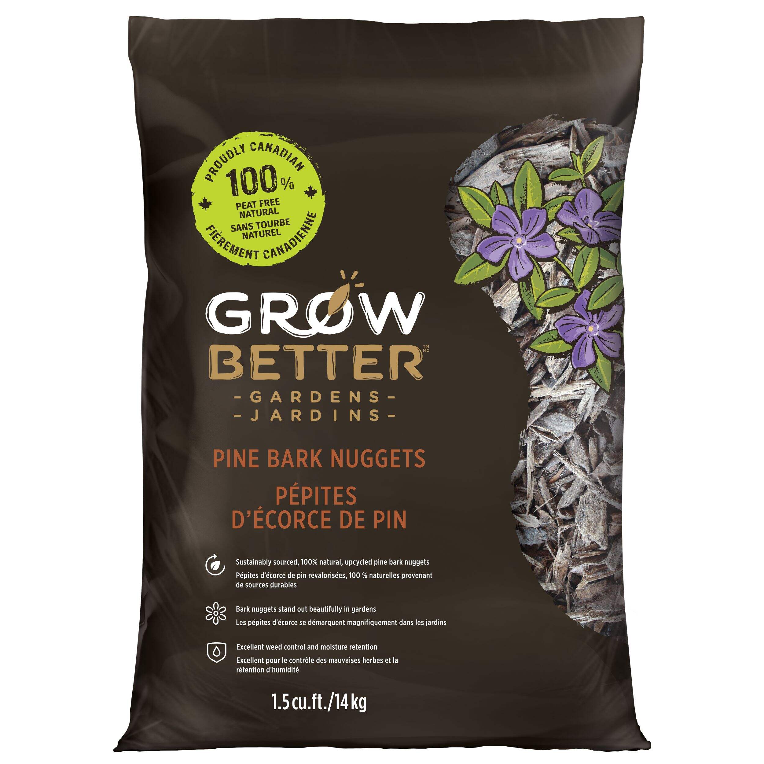 Pépites d’écorce de sol Garden Club, 56 L Front_Flat