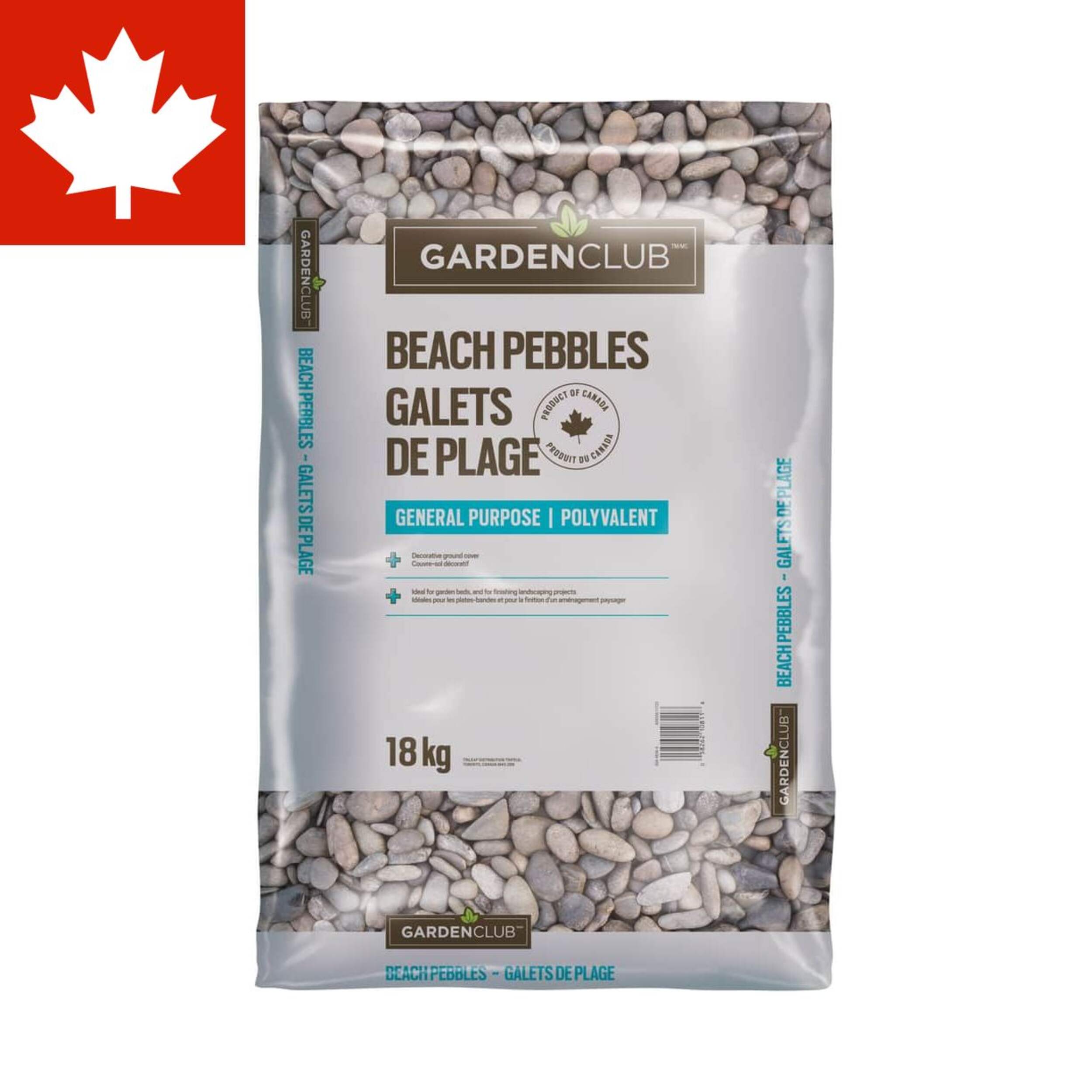 Galets de plage tout usage Garden Club, 18 kg Front_Flat