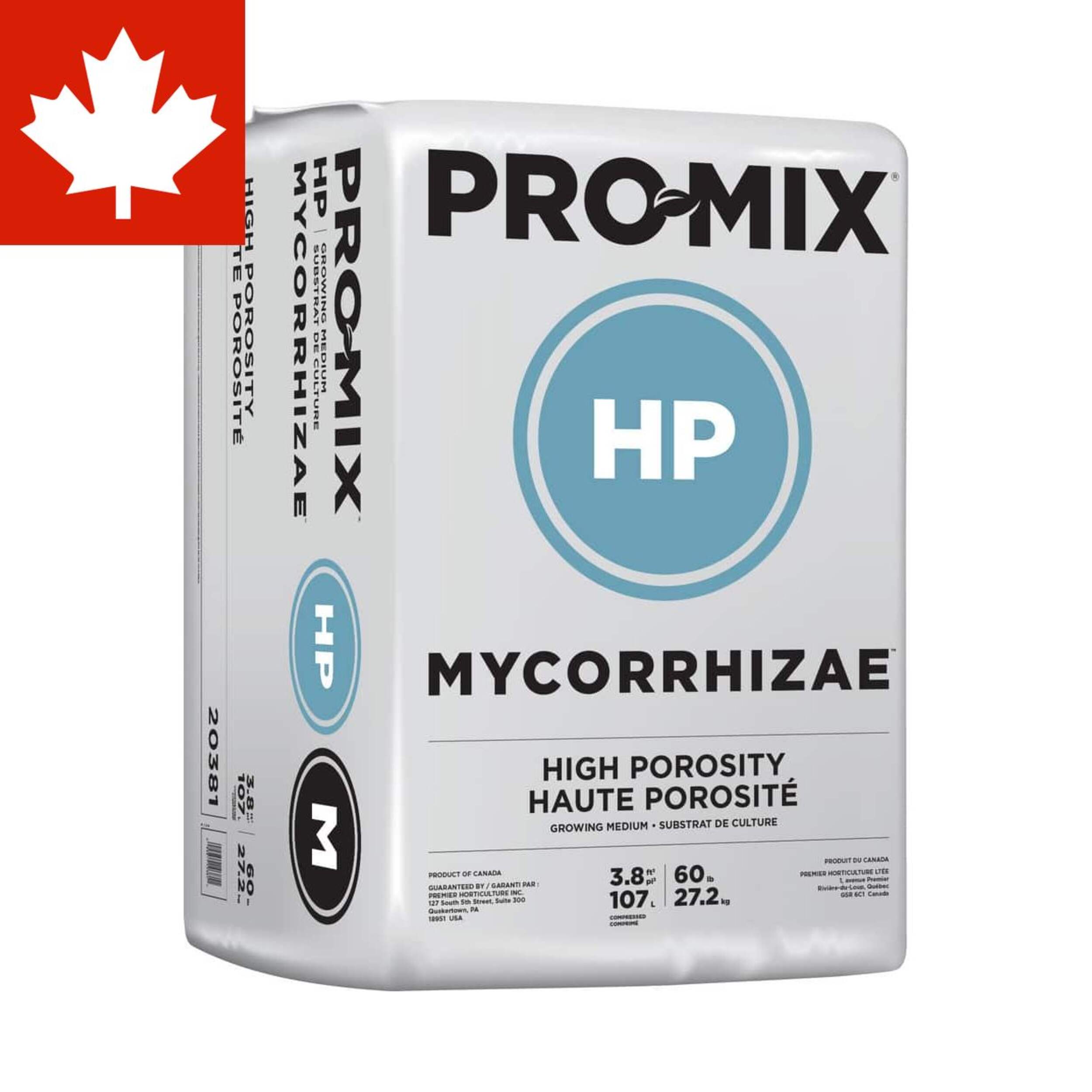 Substrat de croissance professionnel PRO-MIX HP, MYCORRHIZAE, 3,8 pi3 compressé Front_Angled_Right