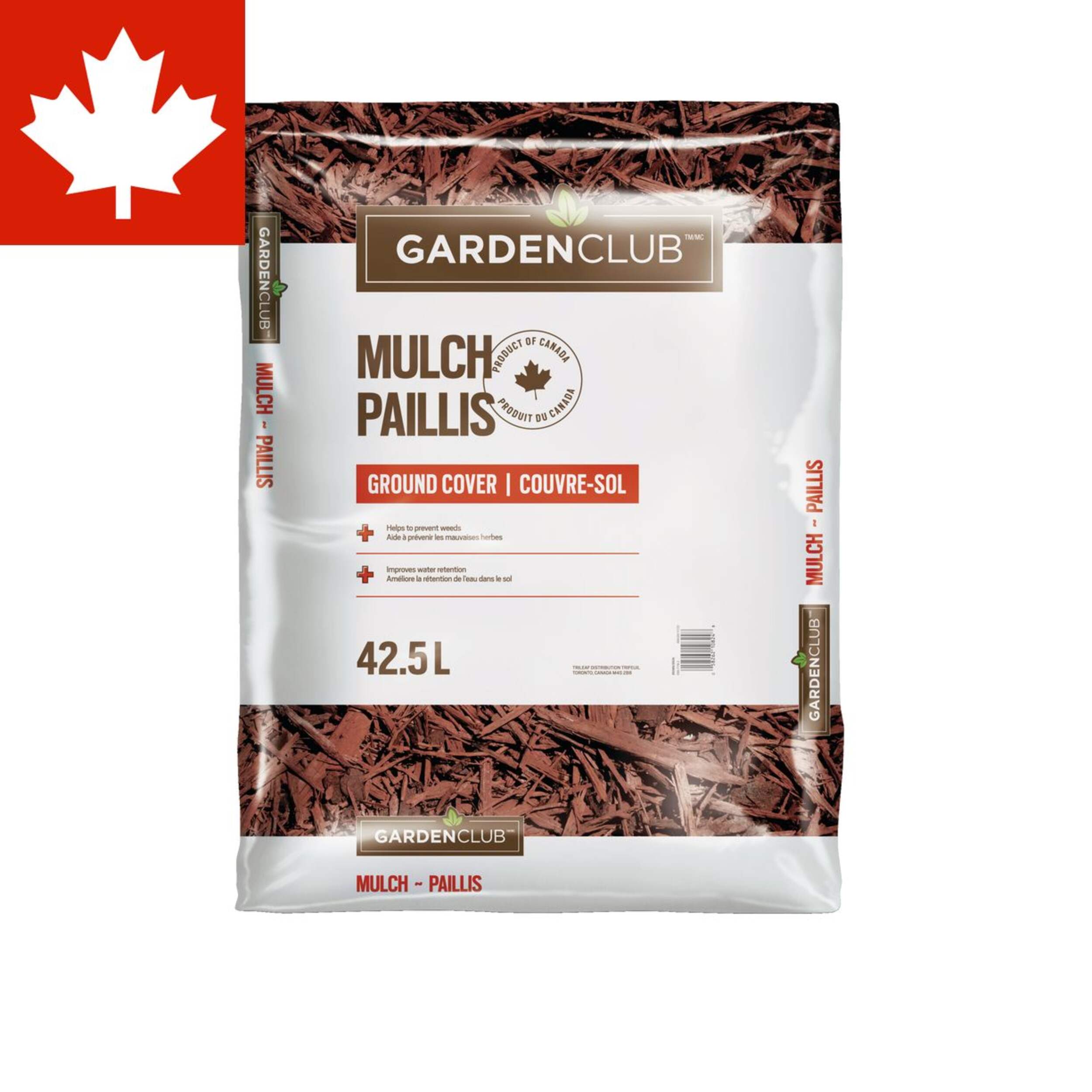 Garden Club Mulch Ground Cover, 1.5-cu.ft., Natural Front_Flat
