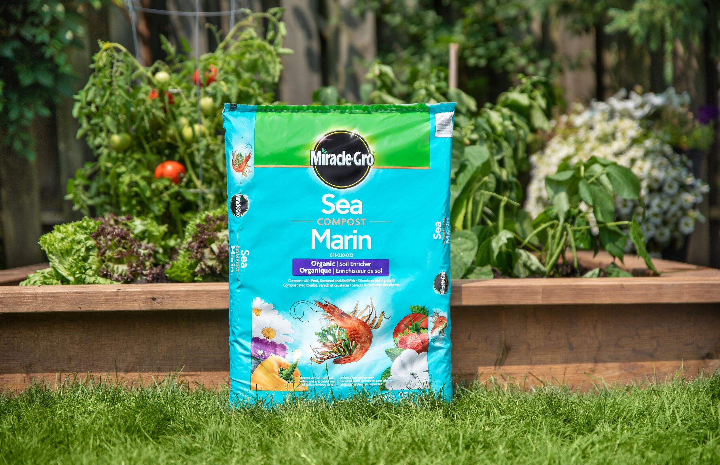 Compost marin biologique MiracleGro, engrais, 25 L Canadian Tire