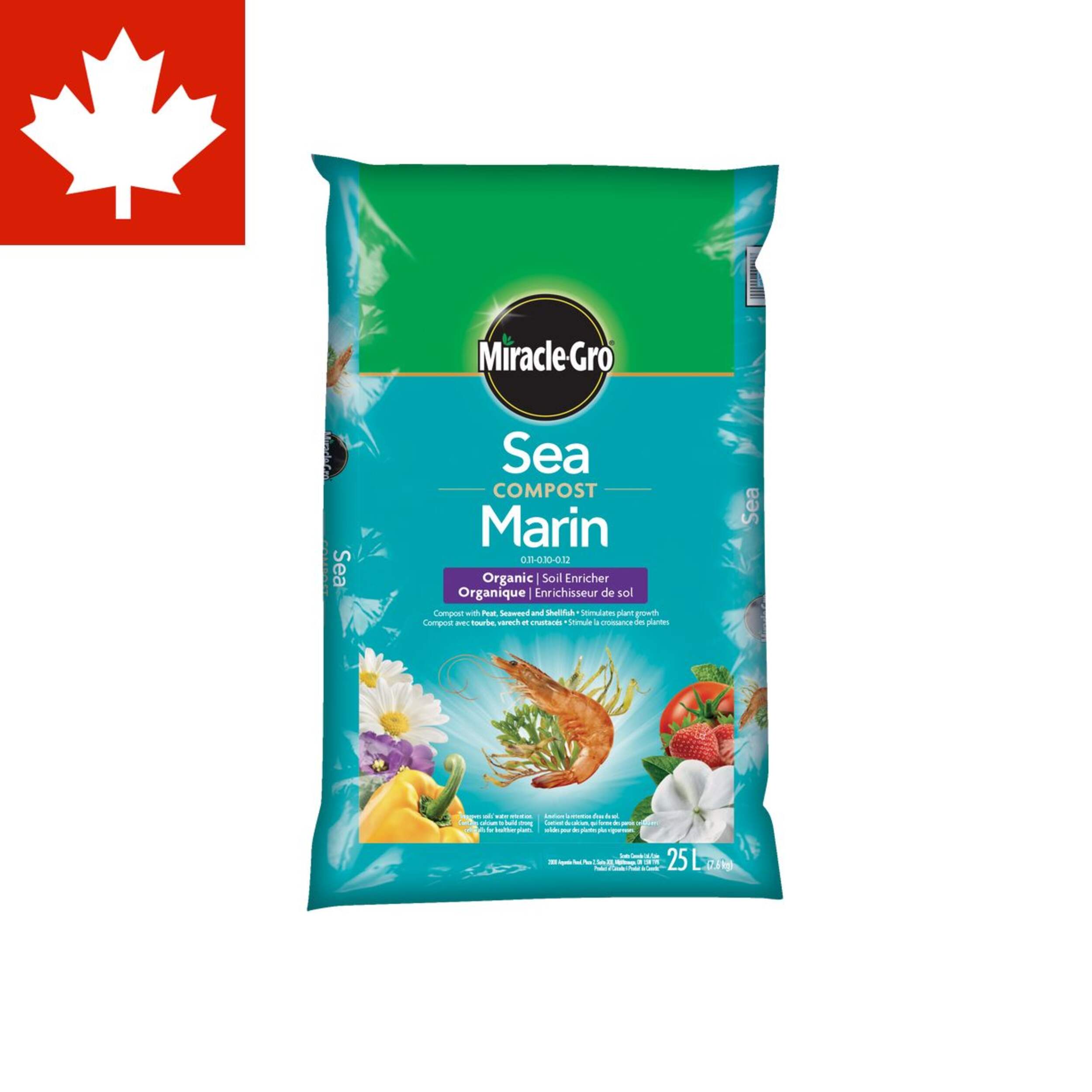 Miracle-Gro Sea Compost Mix, 25-L Front_Flat