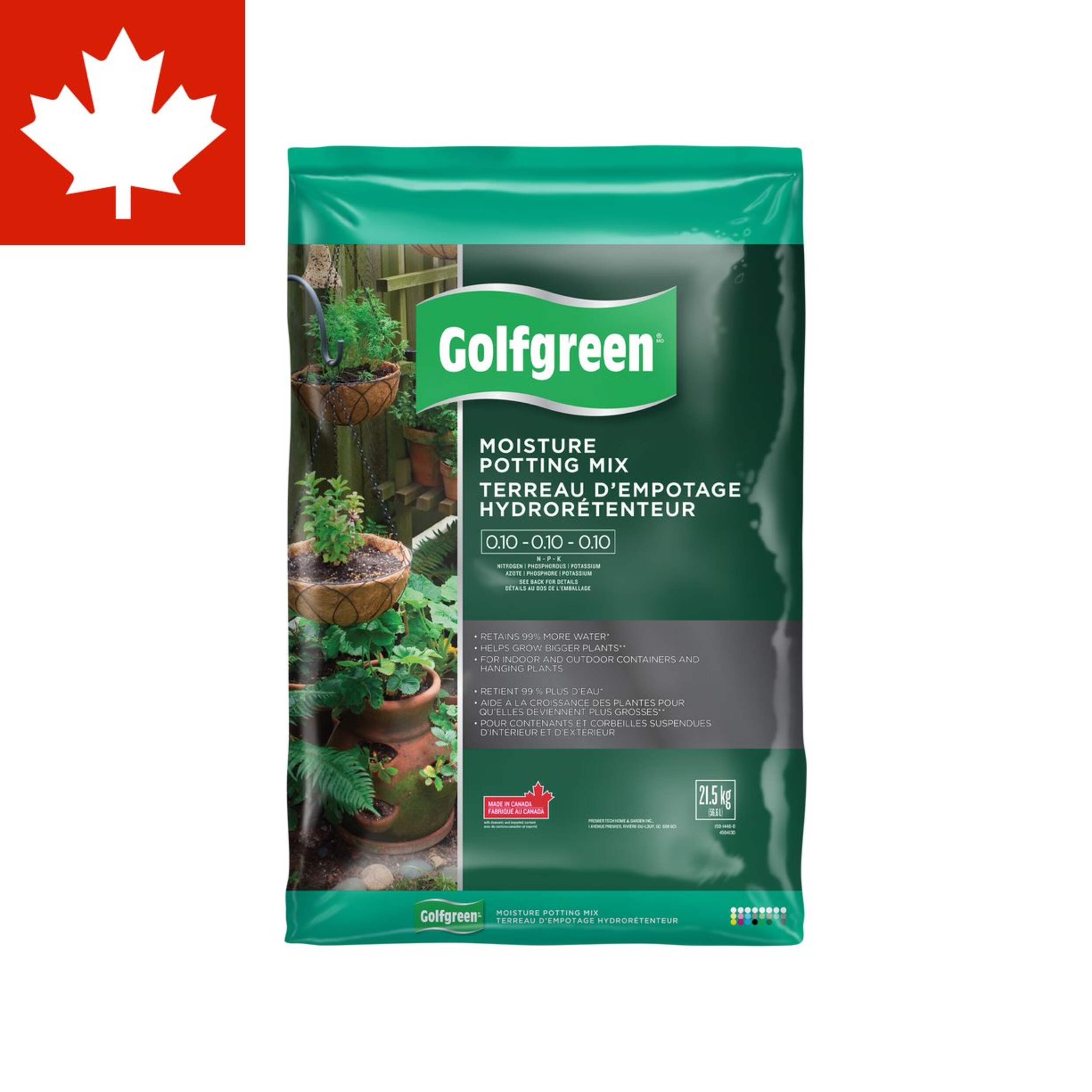 Golfgreen Moisture Control Potting Mix, 56.6-L Front_Flat