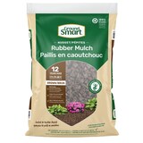 GroundSmart™ Mocha Brown Rubber Mulch, 22.6-L Front_Flat