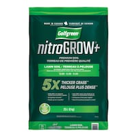 Golfgreen Nitrogrow+ Premium Lawn Soil, 5X Thicker, 25-L Front_Flat