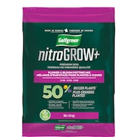 Golfgreen Nitrogrow+ Premium Nutrient Enriched Flower and Bloom Potting Mix, 50-L Front_Flat