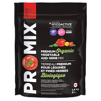 PRO-MIX Organic Vegetable and Herb Mix, Exceptional Harvest, 9-L