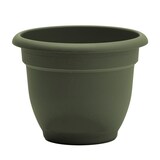 Bloem Ariana Self-Watering Plastic Cylinder Planter, 21.5-in W x 17-in H x 21.5-in D, Grey Front_Elevated