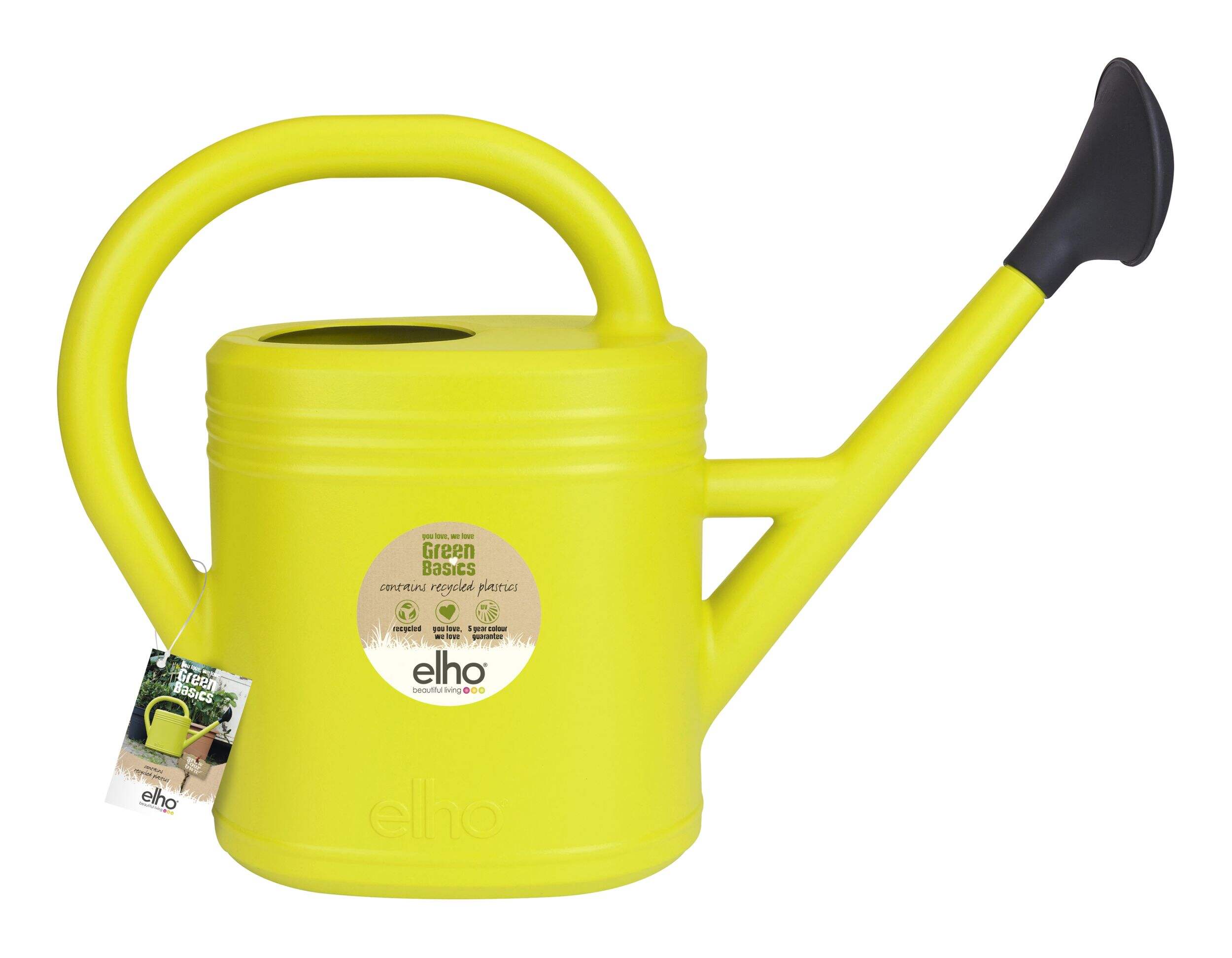 Basics Watering Can, Lime, 10-L Side_Right