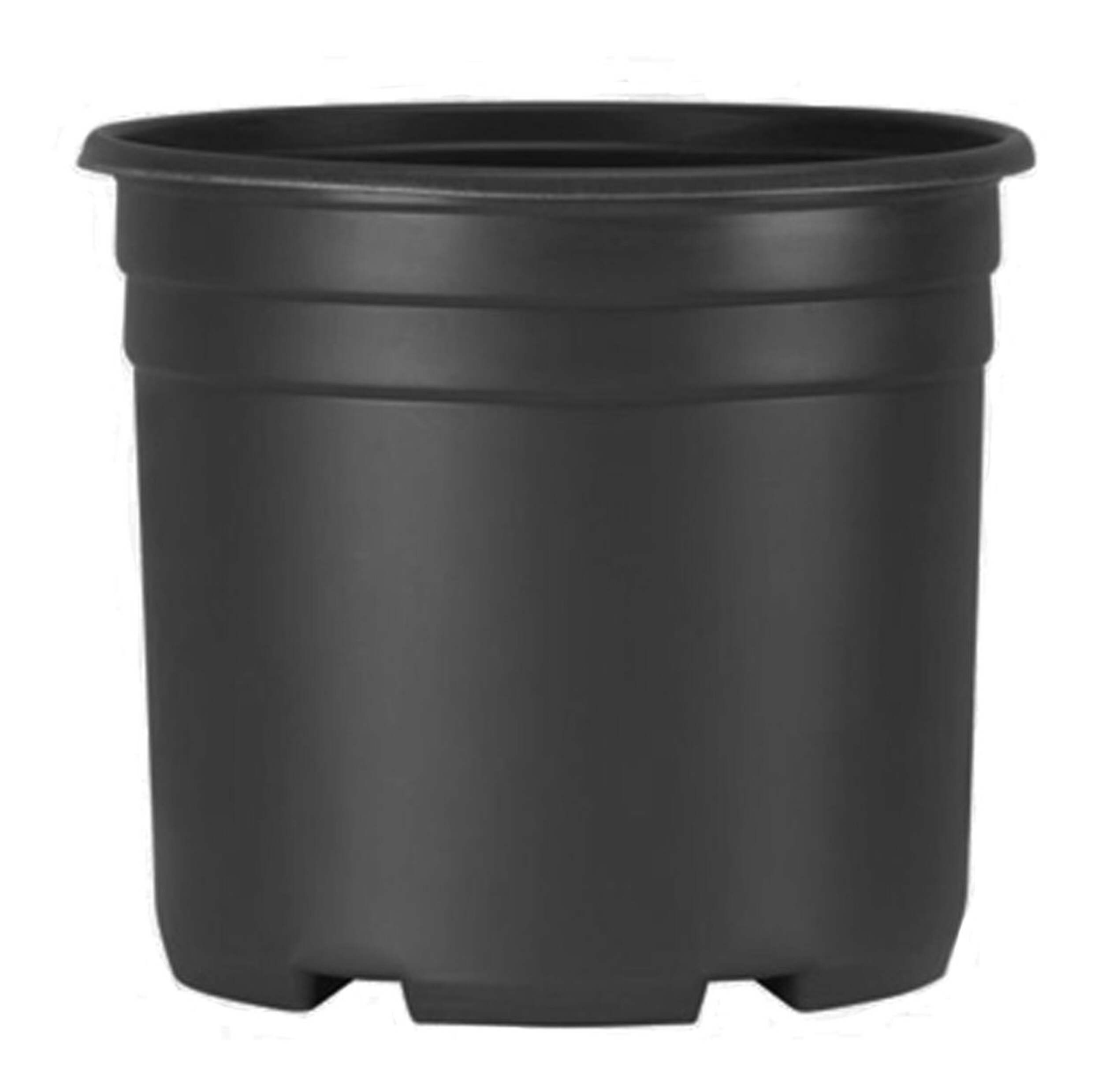 Planter's Pride Round Nursery Plant Pot, 9-L, Black Front_Elevated