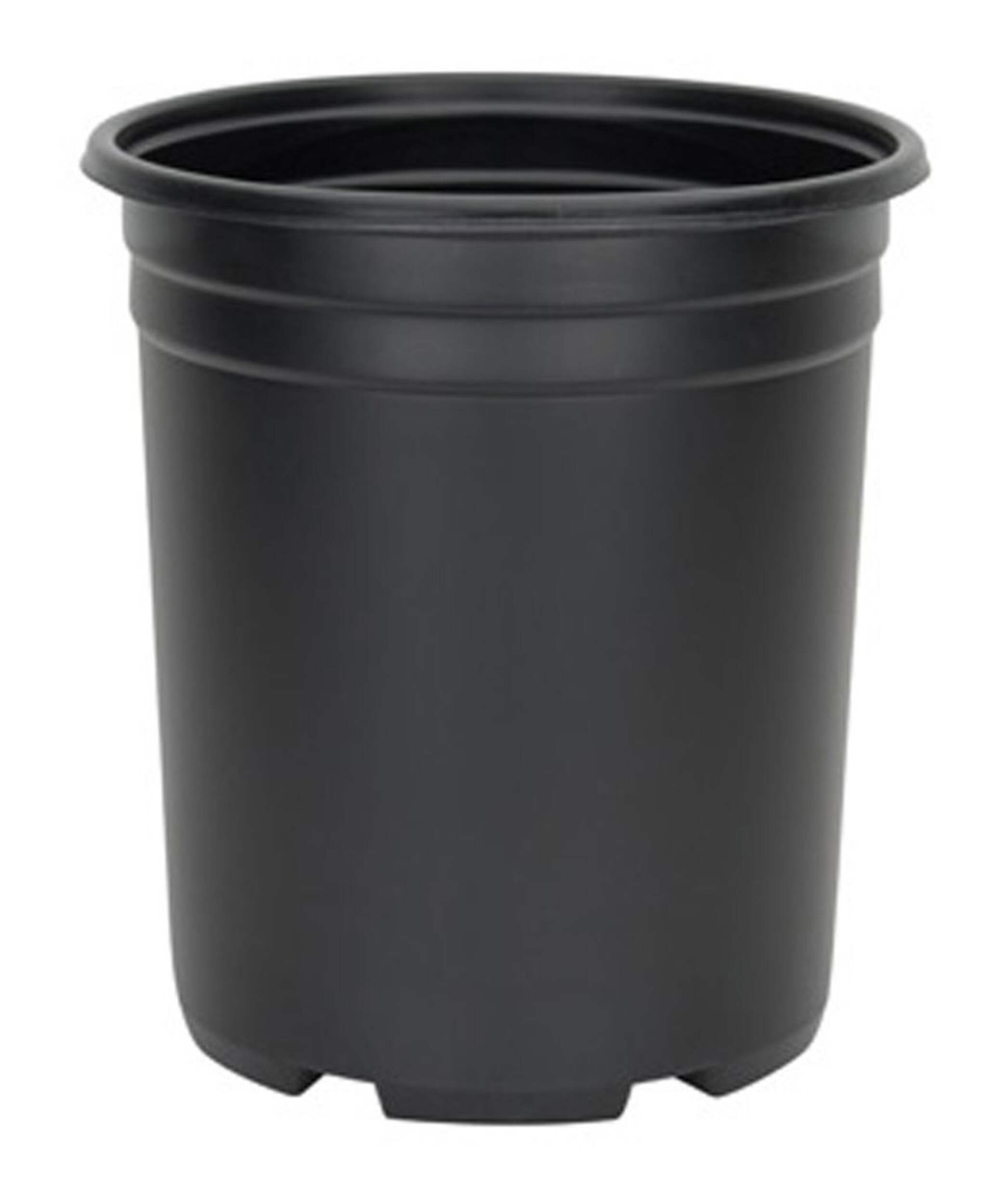 Planter's Pride Round Nursery Plant Pot, 15-L, Black Front_Elevated