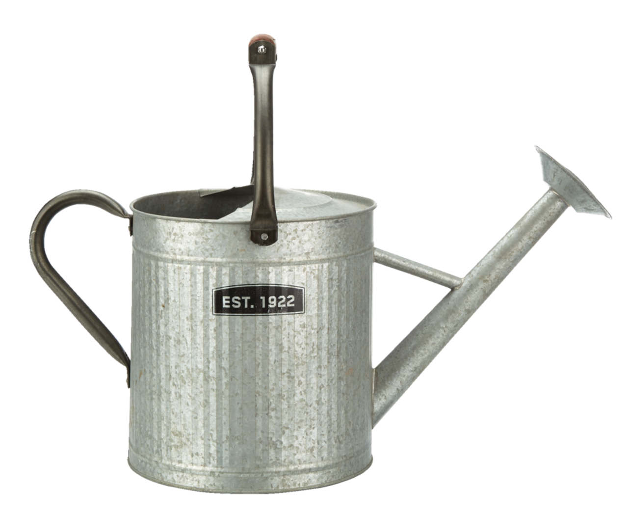 Panacea Vintage Style Decorative Watering Can w Wooden Handle 7.5 L Silver Canadian Tire