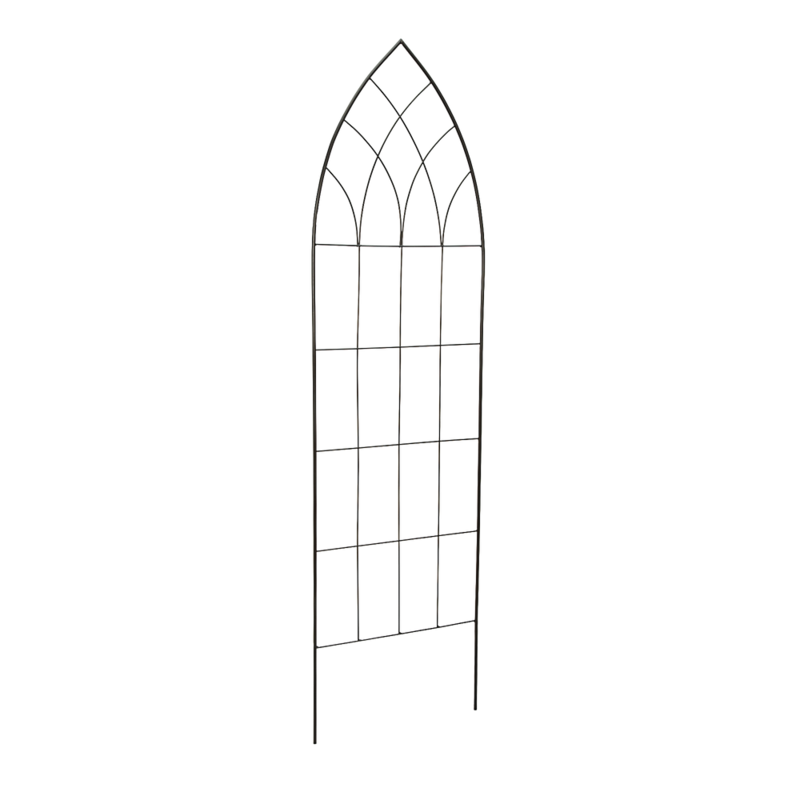 Panacea Flat Cathedral Metal Treillis, 72in, Black Canadian Tire