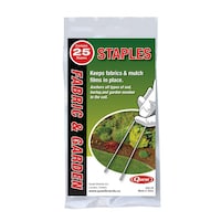 Quest Metal Wire Ground Stakes/Staples For Fabric & Garden, 25-pk