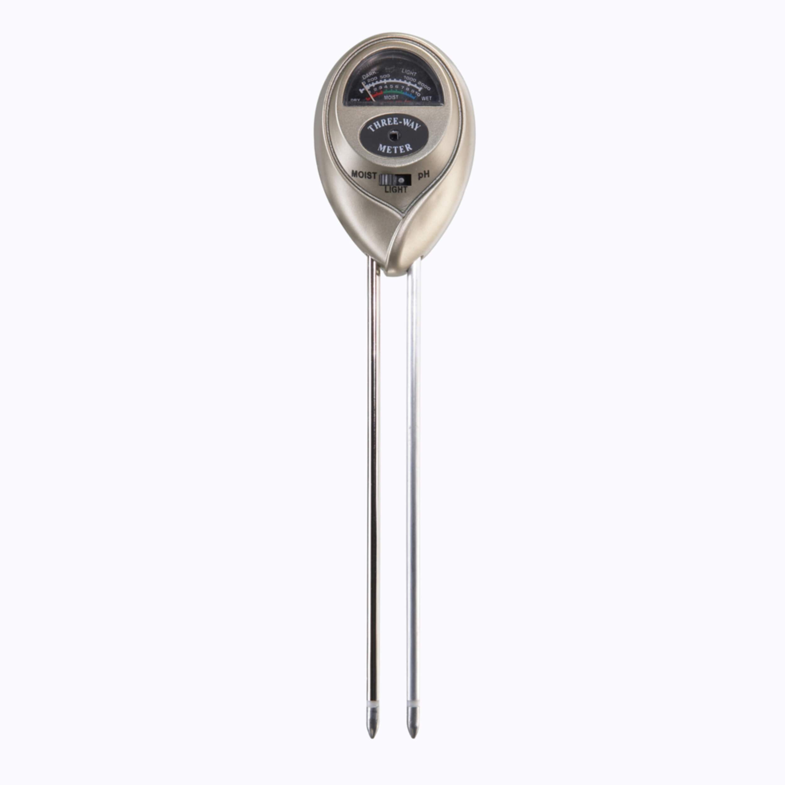 Panacea 3-in-1 Multi-Purpose Moisture Plant Meter, Light & pH Acidity Tester Front_Flat