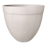 Jardinière d’extérieur haute Southern Patio Summerside, tailles variées, blanc Front_Flat