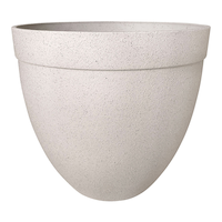 Jardinière d’extérieur haute Southern Patio Summerside, tailles variées, blanc Front_Flat