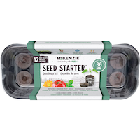 McKenzie with Jiffy Windowsill Seed Starter Greenhouse Kit, 12 Peat Pellet, 36mm Overhead_Flat