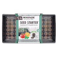 Mckenzie with Jiffy Greenhouse Seed Starter Kit with 72 Peat Pellets, 36 mm Overhead_Flat
