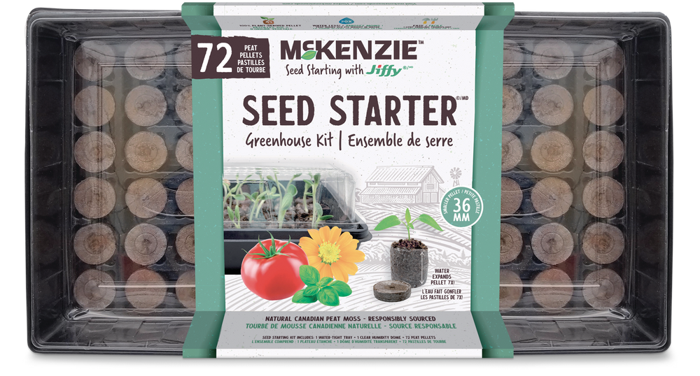 Mckenzie with Jiffy Greenhouse Seed Starter Kit with 72 Peat Pellets