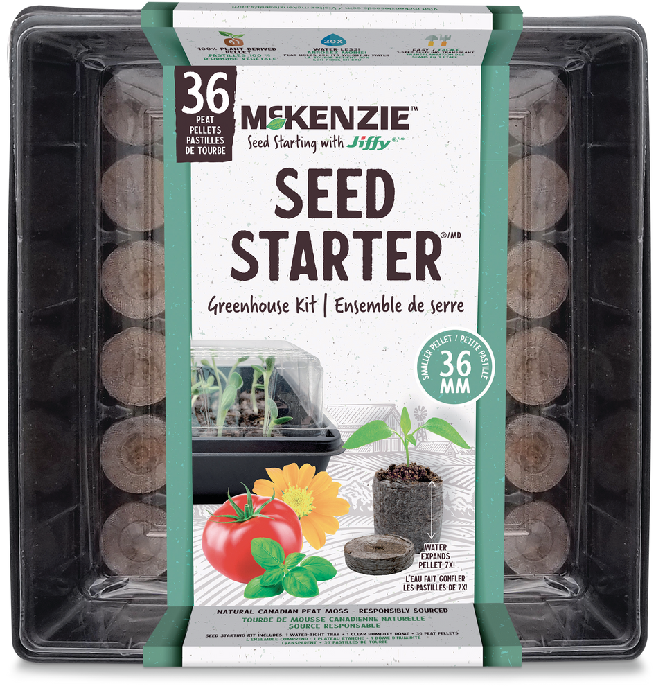 Jiffy 36 Cells Peat Pellet Windowsill Greenhouse Kit For Seed Starter