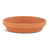 Clay Terra Cotta Round Plant Saucer Tray, Assorted Sizes, Brown Front_Elevated