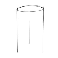 Adjustable Plant Support Cage w/ 3 Stakes, 25-in