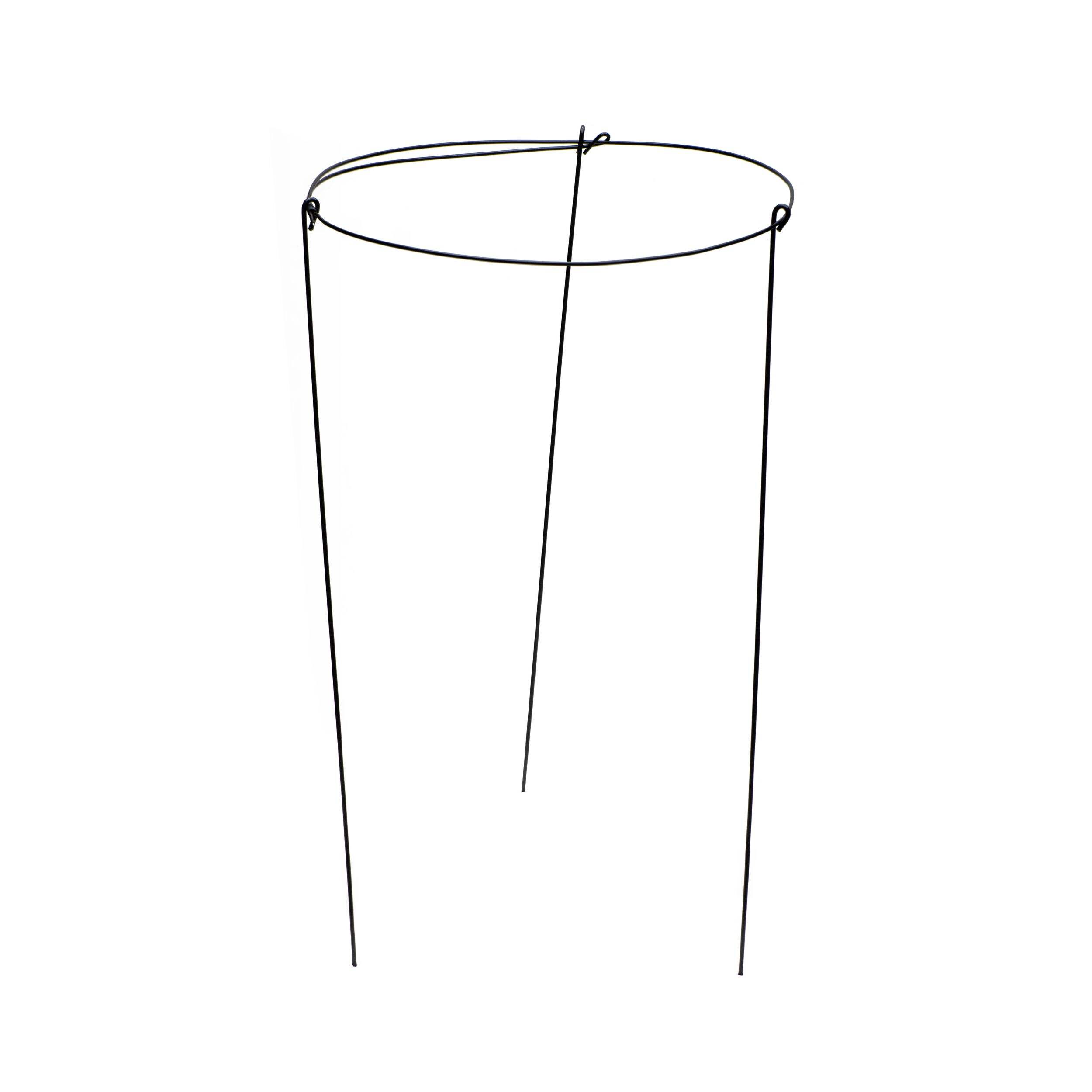 Cage de support de plante ajustable avec 3 piquets, 35 po Front_Elevated