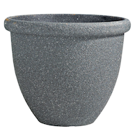 Black-Speckled Round Planter, 14-in