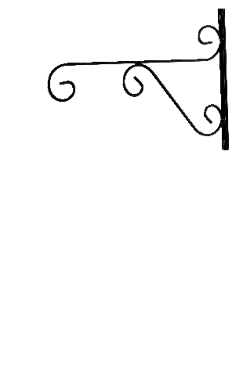 Black)Crochets de panier suspendu en métal, acier solide noir avec