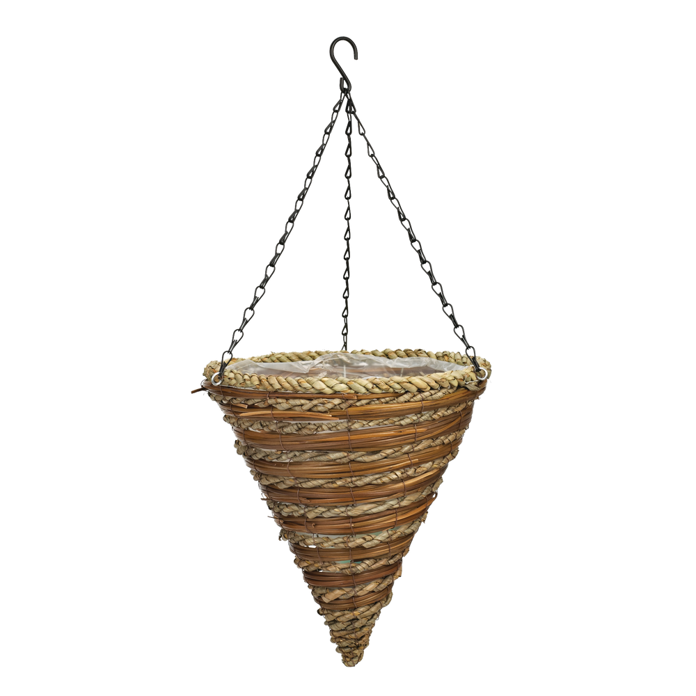 Jardinière conique suspendue, fougère et corde Canadian Tire