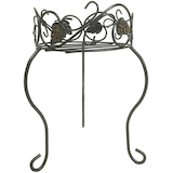 Panacea Decorative Tall Steel Plant Stand, 14-in, Black Front_Flat