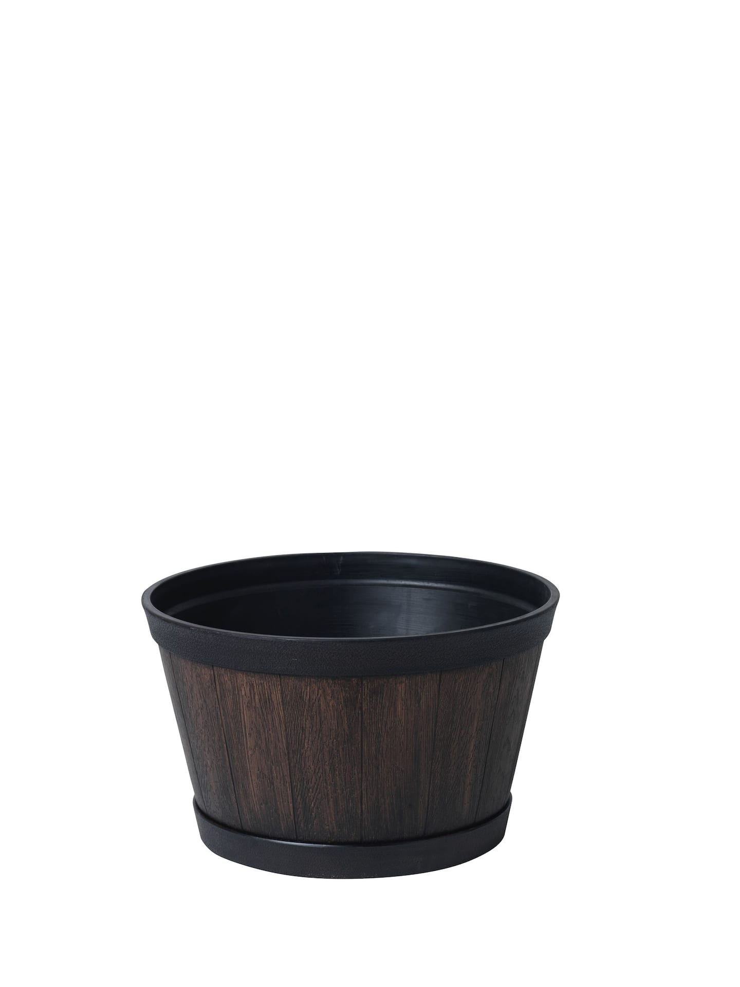 Southern Patio Whiskey Resin Round Barrel Planter, Assorted Sizes