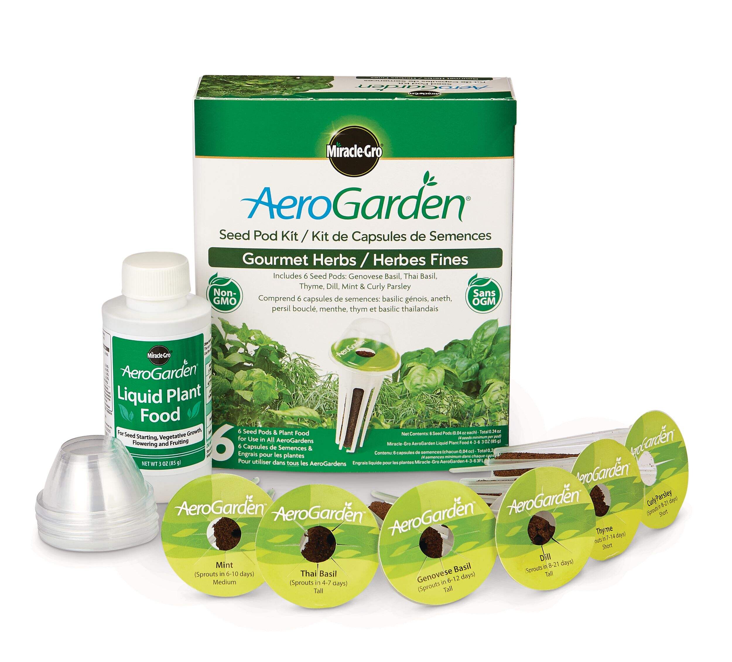 Scotts Miracle-Gro AeroGarden Seed Pod Kit, Gourmet Herbs, 6-Pod Composite_or_Mixed