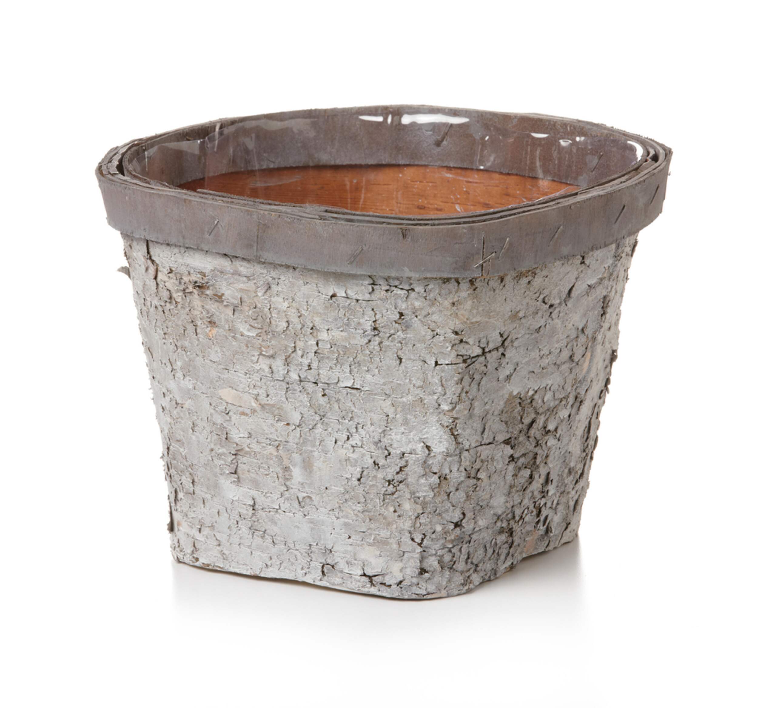 Sierra Square Pot Planter, 9 x 7-in Front_Elevated