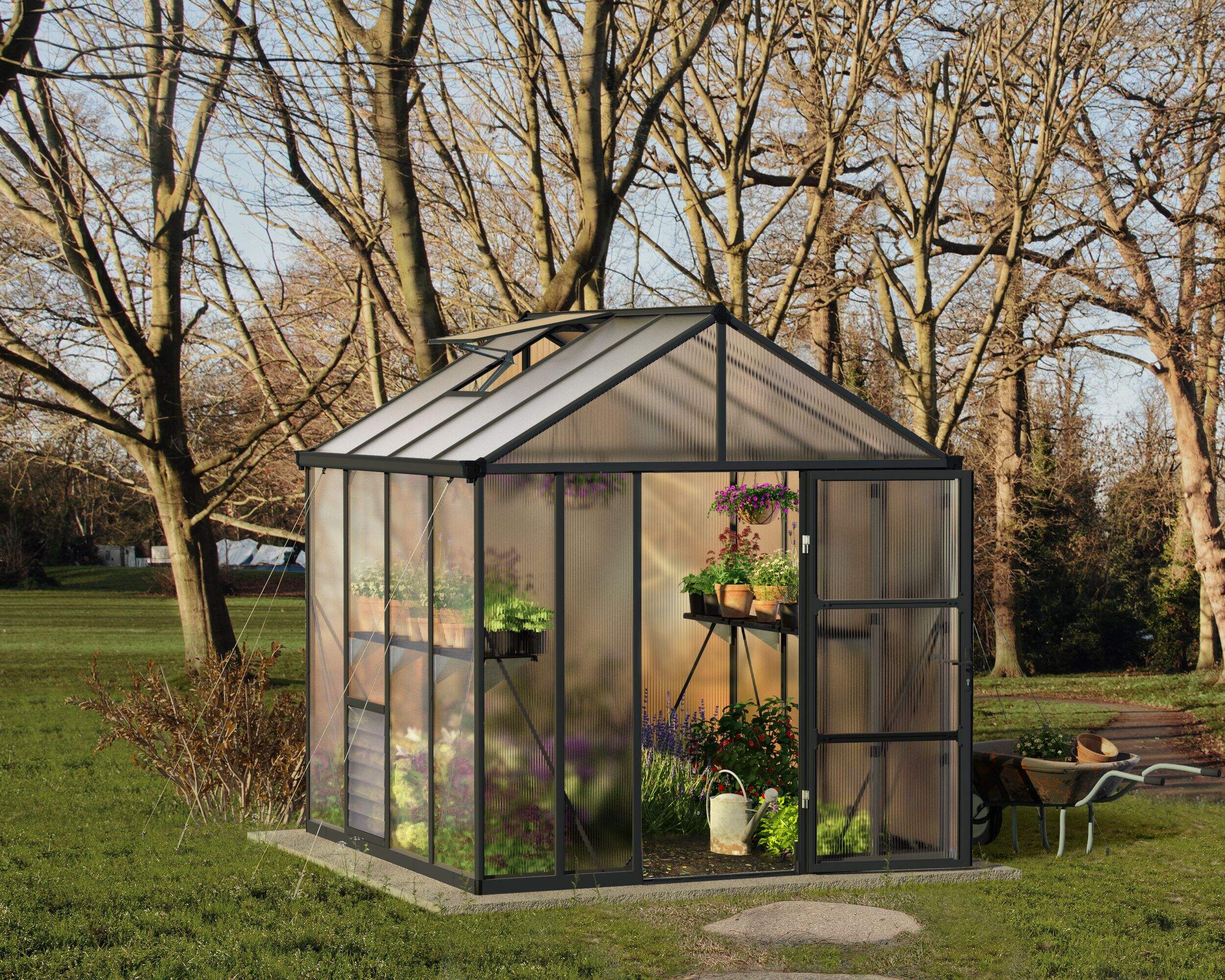 Palram Glory Premium HeavyDuty Greenhouse, 8ft x 8ft Canadian Tire