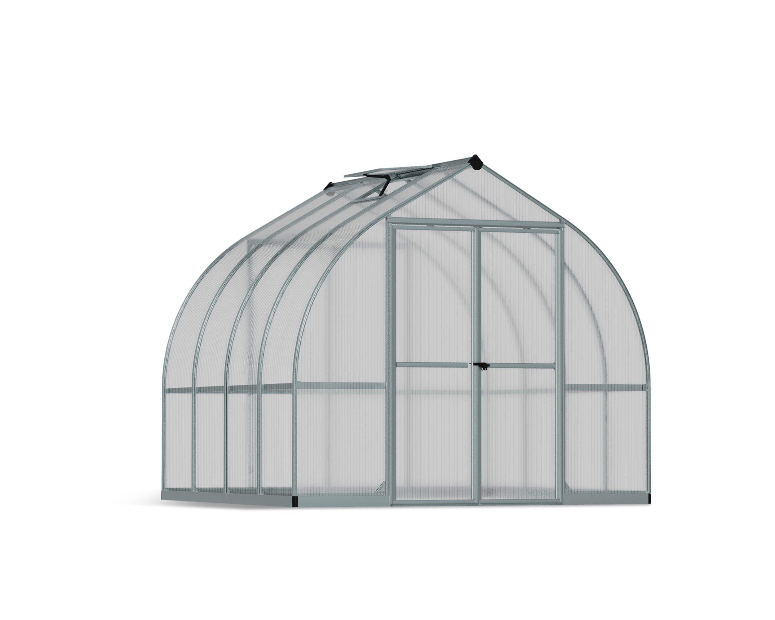 Palram Bella Hobby Greenhouse w/ Twin Wall Glazing, 8ft x 8ft