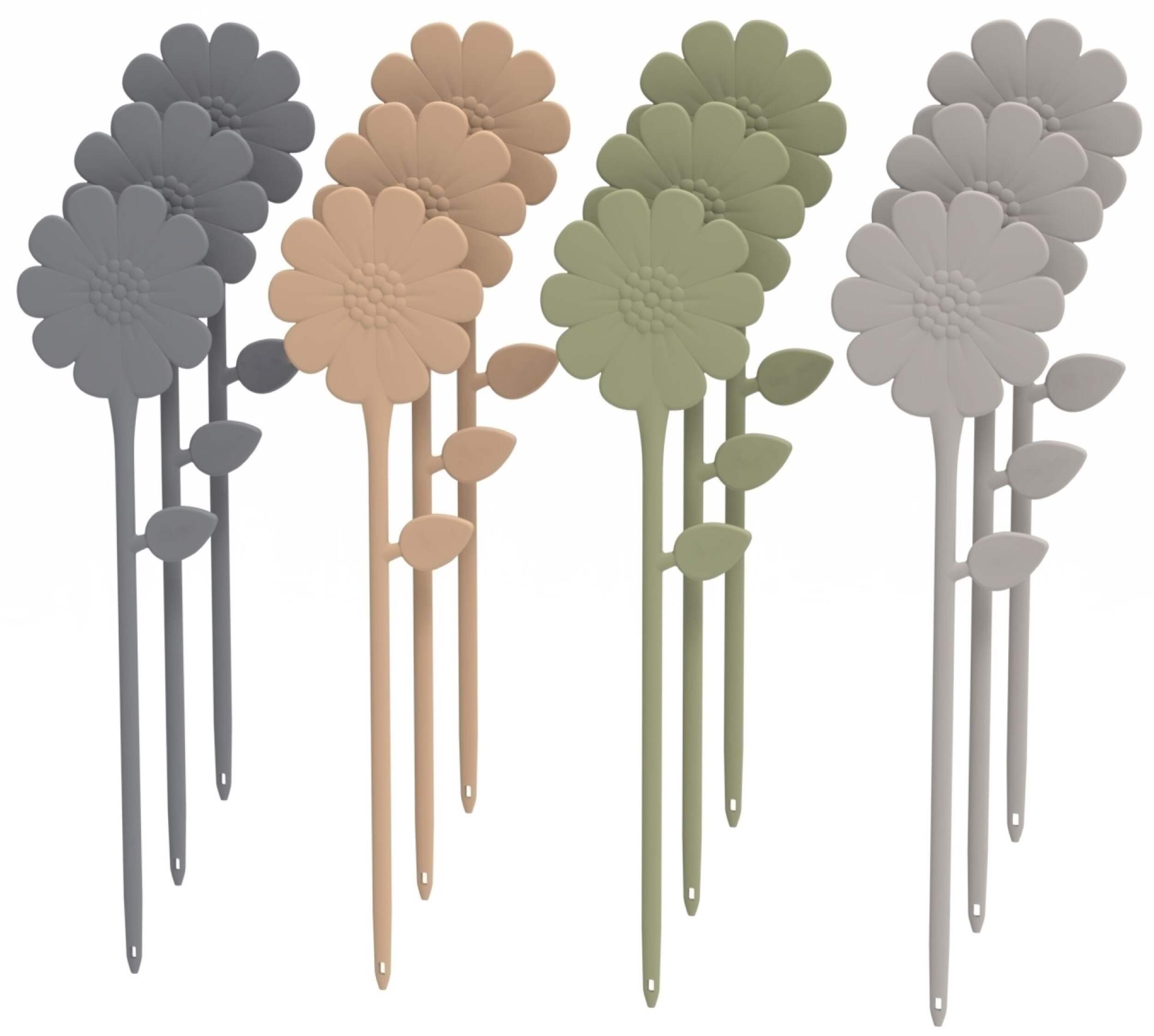 CANVAS Garden Plant Markers, Polypropylene, Multicolor, 12-pk Front_Elevated