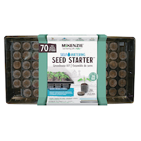 McKenzie with Jiffy Self-Watering Seed Starting Tray, Greenhouse w/ 70 Peat Pellets, 36mm Overhead_Flat