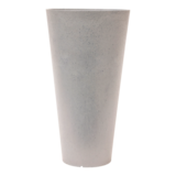 CANVAS Concerto Self Watering Round Planter, 12-in W x 20-in H x 12-in D, White Front_Flat