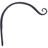 Crochet/Support forgé de jardinière murale Panacea pour jardinières suspendues, 12 po, noir Side_Right