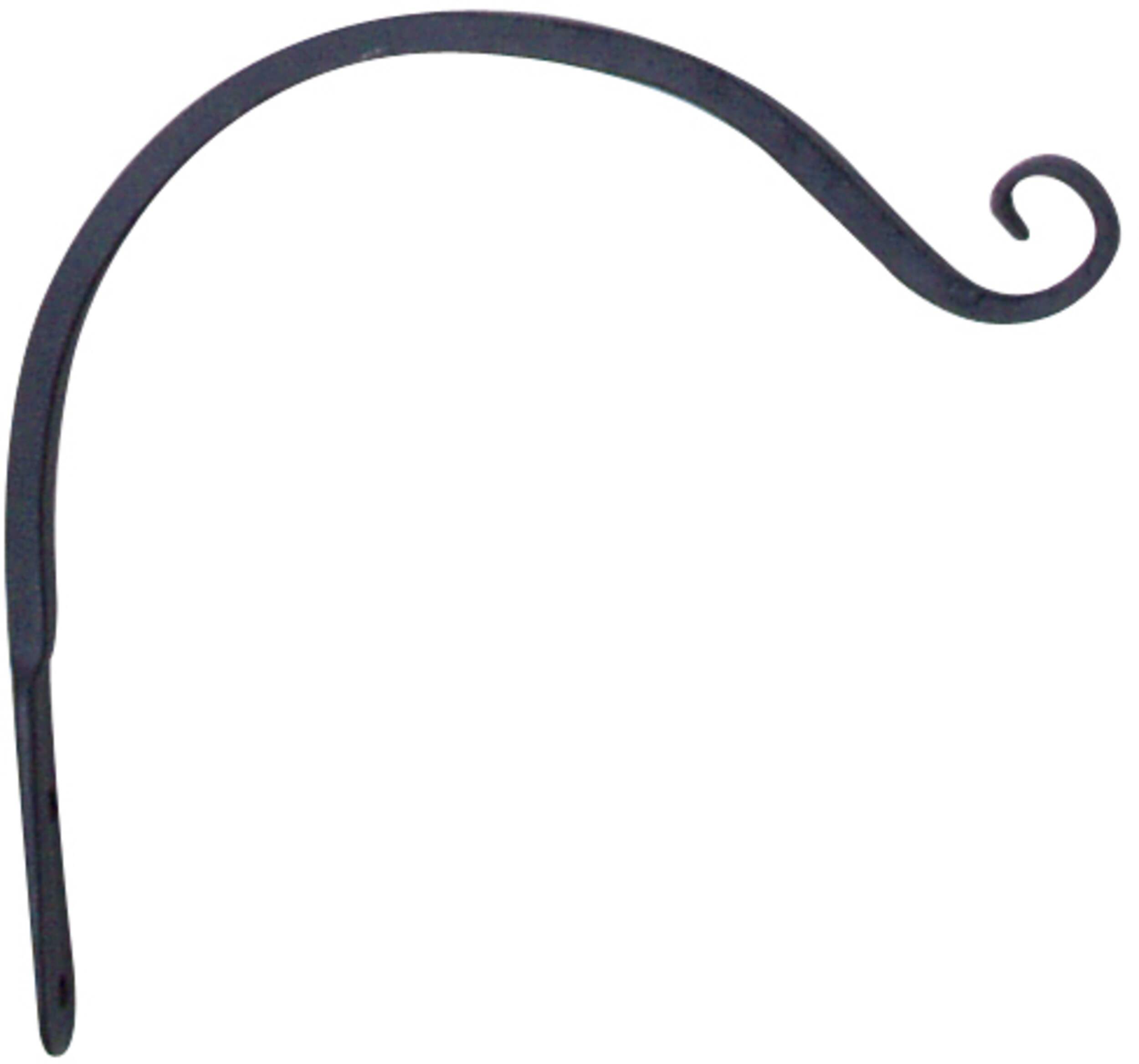 Forged wall plant hook bracket for hanging basket planters 12 in