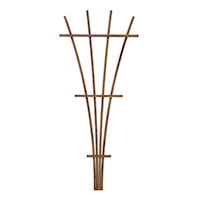 Garden Wooden Treillis, 72-in, Brown Front_Flat
