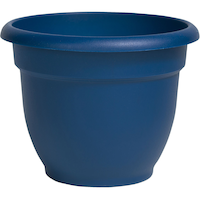 Bloem Ariana Self Watering Plastic Planter, Assorted Sizes, Navy Front_Elevated