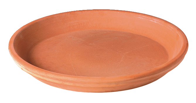 Duo Clay Terra Cotta Round Plant Saucer Tray, 100% Natural, Assorted ...