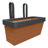 Botanica Modular Hanging Garden Planter, Self Watering, 9.75-in, Assorted Coloursss Front_Three_Fourths_Angled_Right