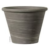 Duo Clay Terra Cotta Planter Pot, 100% Natural, Assorted Sizes, Grey Front_Elevated