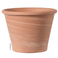Jardinière ronde en terre cuite Duo, 100 % naturel, tailles variées, terre cuite Front_Elevated