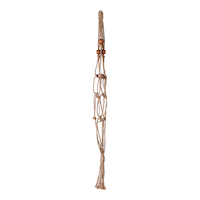 Jute Plant Hanger, Natural, 30-in Front_Flat