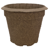 Planter's Pride Round Fiber Grow Plant Pot, Recyclable, Assorted Sizes Front_Flat